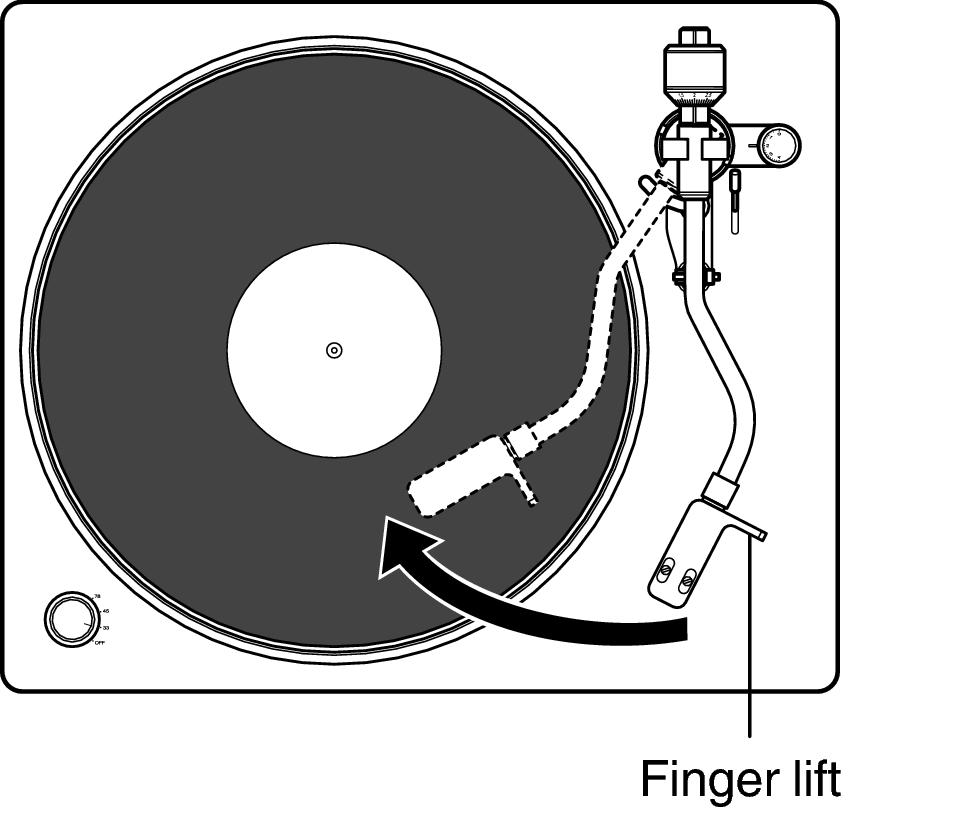 Ope tonearm play